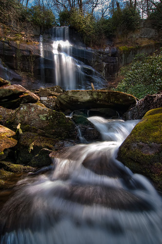 forest waterfall branch falls national cherokee skyway cherahala cherohala