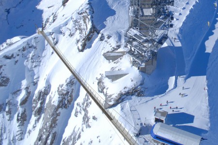 Visutý most na Titlisu: adrenalinový pohled na Alpy