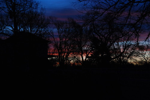 colors silhouette sunrise