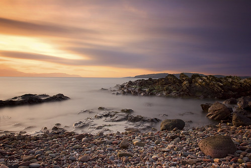 longexposure sunset sea seascape clouds scotland scenery rocks le ayrshire portencross 100seconds mygearandme mygearandmepremium besteverexcellencegallery haidaproiimcnd30