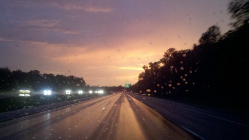 sunset highway alone driving northcarolina raleigh rainysunset flickrandroidapp:filter=none