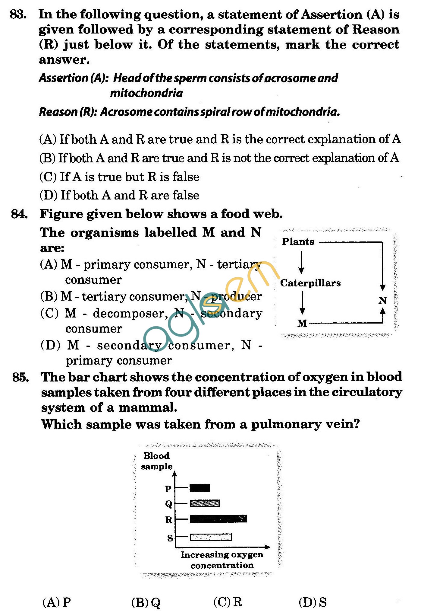 NSTSE 2009 Class X Question Paper with Answers - Biology