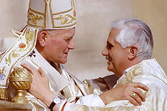 Juan Pablo II y Benedicto XVI