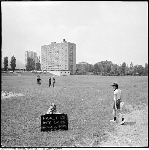 Vacant land used as playground, Heath Street West, south side