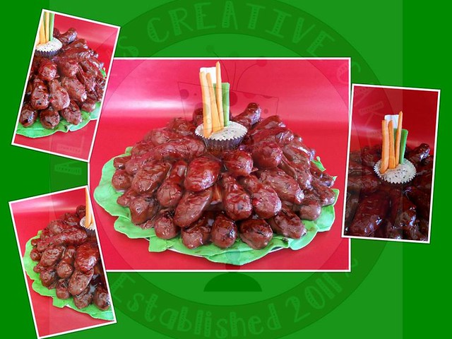 Chicken Wing Cake by Sarah Alber of Alber's Creative Cakes