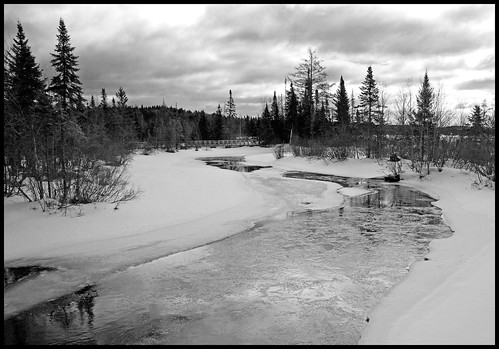 winter bw ice river hiver rivière glace noirblanc lacsaintcharles rivièredeshurons