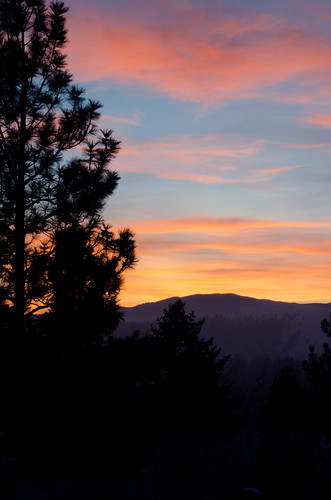 winter sunset montana missoula