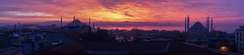 panorama sunrise turkey istanbul bluemosque hagiasophia sultanahmetcamii sultanahmetmosque