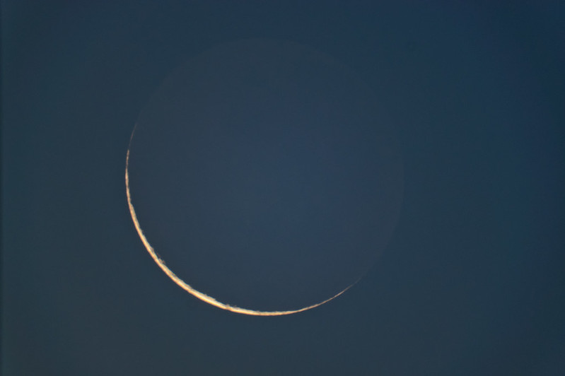 Day old moon