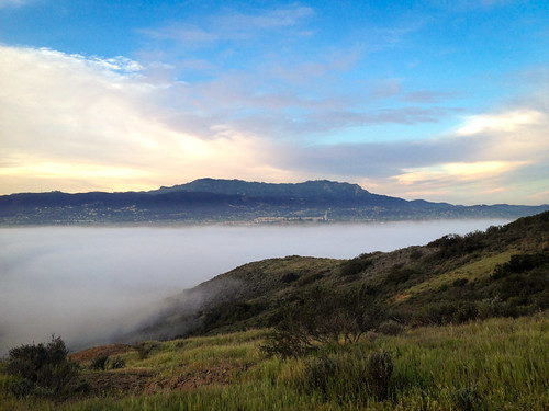 california usa mountains fog sunrise venturacounty thousandoaks newburypark conejovalley boneymountain arroyoconejo lynnmeretrail