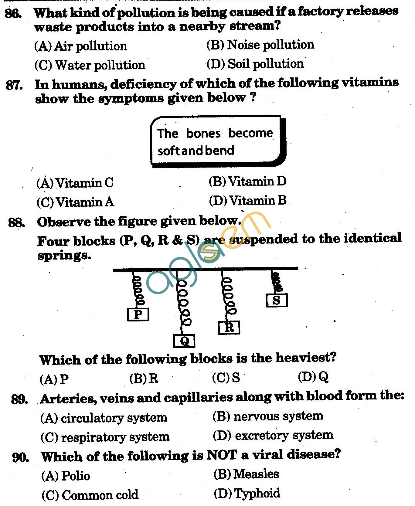 NSTSE 2010 Class V Question Paper with Answers - Science