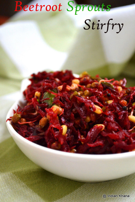Beetroot Sprouts Stirfr