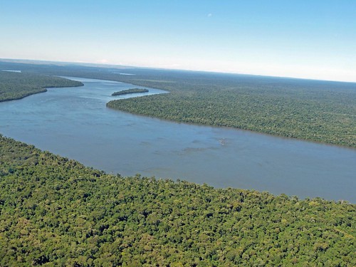 Foto de las Cataratas de Iguazú desde el helicóptero