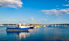 Boats in Keyhaven Harbour, Hampshire