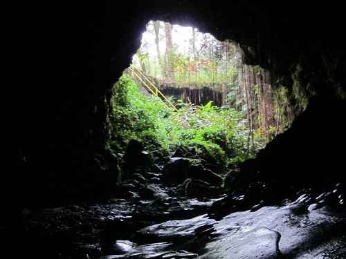 island hawaii lava big tube cave hilo spelunking kaumana