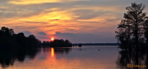 sunset lake water clouds 35mm nikon wildlife lakeblackshear ruralgeorgia d5100