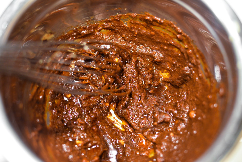 Mole-Crusted Fajitas with Ancho Raisin Sauce