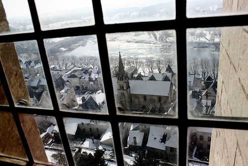 winter france window loirevalley chinon châteaudechinon