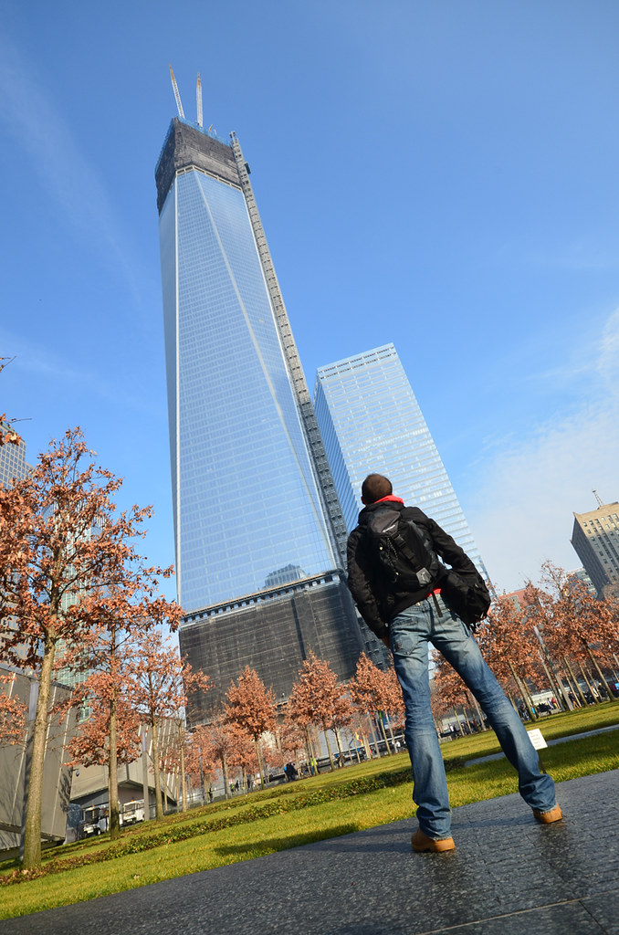 A los pies del nuevo World Trade Center de Nueva York