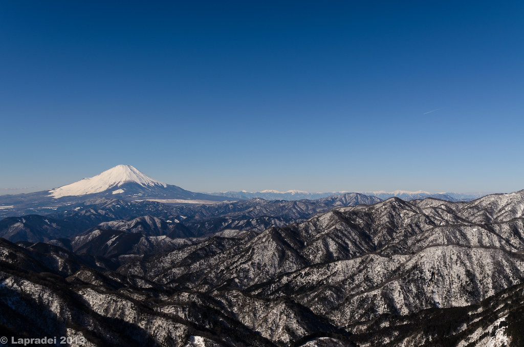 20130119 富士山と南アルプス
