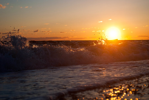 sunset sky orange sun water nikon wave 1855mm flickrfriday d3000 seaoflights