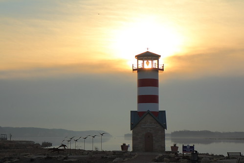 morning winter lighthouse port sunrise river mississippi illinois missouri valley grafton