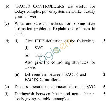 UPTU B.Tech Question Papers - EE-031-Power System Operation & Control