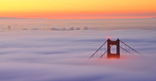 sanfrancisco california fog sunrise foggy goldengatebridge bayarea sanfranciscobay bayareafog goldengatebridgefog d7000 billratcliffe goldengatesunrise