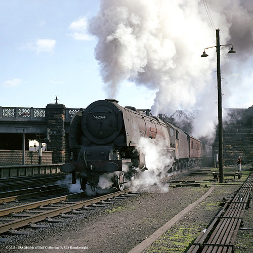 train railway steam cumbria lms passengertrain britishrailways 462 kinggeorgevi stanier carlislecitadel 8p 46244 princesscoronation