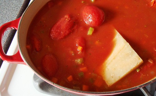 Classic Tomato Soup: Simmer