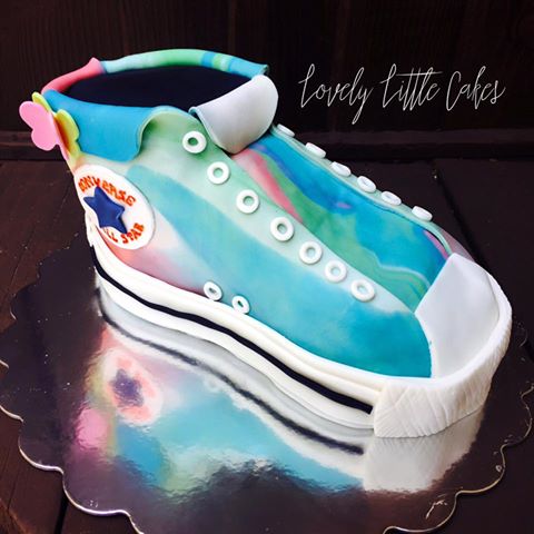 Birthday Shoe Cake by Lovely Little Cakes