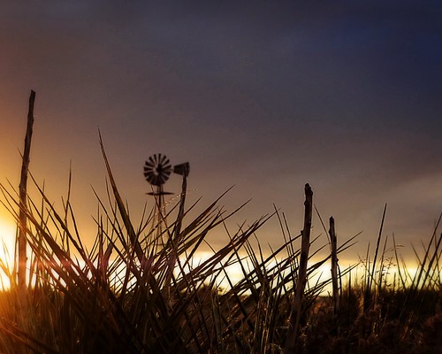 sunset sun oklahoma windmill grass texas western prairie panhandle