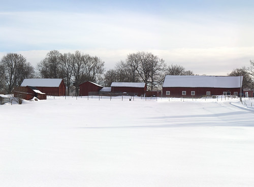 winter snow rural sweden farm haninge österhaninge husby