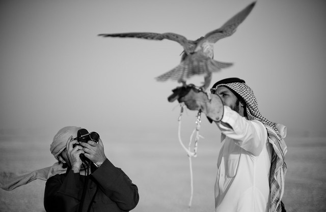 Khalid Al-Thani working with the Leica Visioflex