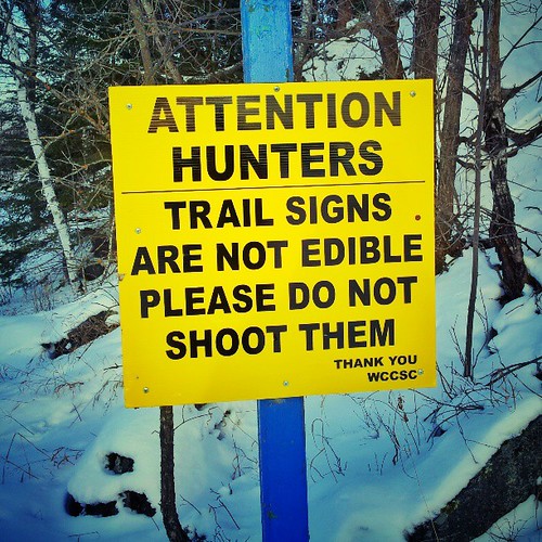 Pinawa Hunting Sign