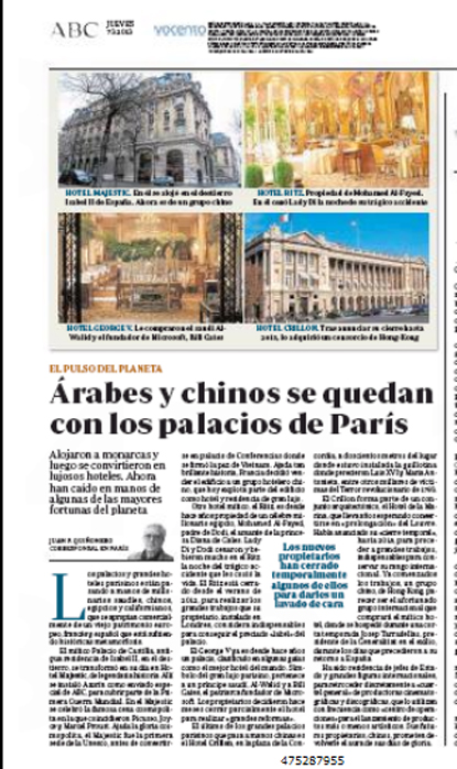 13c07 Árabes y chinos se quedan con los palacios de París