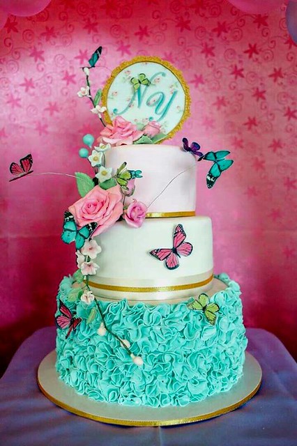 Ruffles and Roses Cake by Shey Aquino of Baby Cakes by Shey