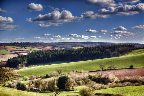 clouds rural landscape countryside day cloudy devon hdr oakpark ashcombe southdevon april2013