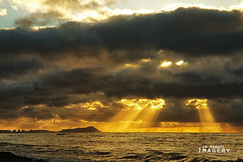 clouds sunrise hawaii oahu head diamond crater skyward barberspoint kapolei kalaeloa