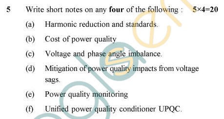 UPTU B.Tech Question Papers - EE-033 - Power Quality