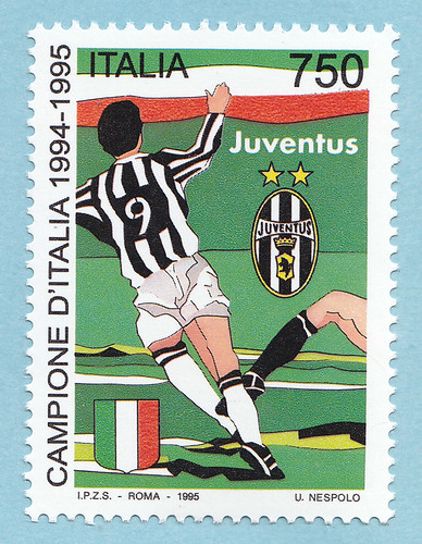 juventus campione d'italia stamp 1994-1995