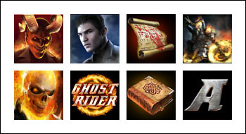 free Ghost Rider slot game symbols