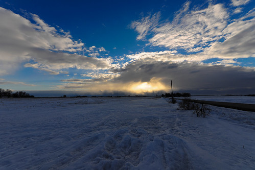 winter sunset snow tree clouds scenic 5star ©jrj