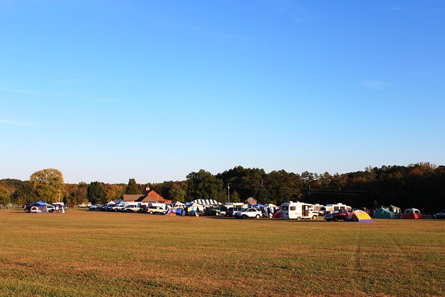 The viewing field in daytime at the Staunton River Star Party - the low horizons make for good nighttime viewing - at Staunton River State Park, Virginia
