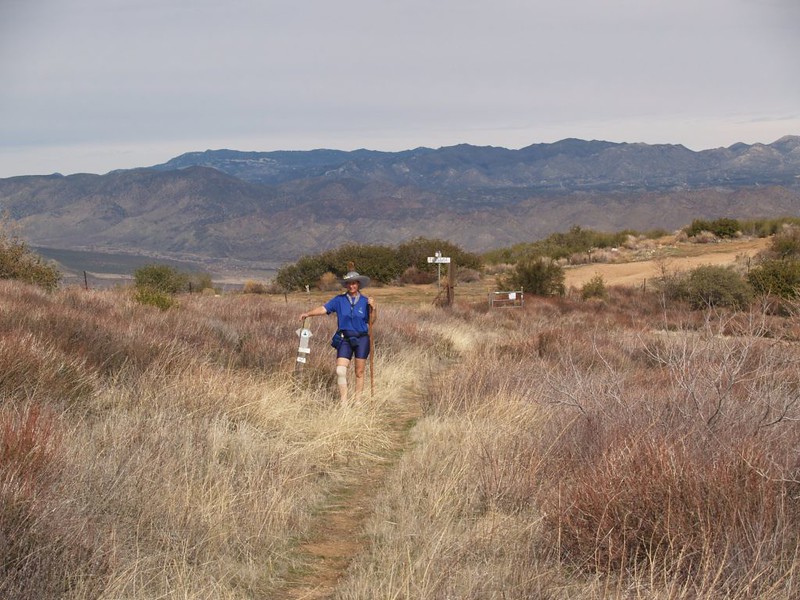 PCT intersection with Rodriguez Canyon Road