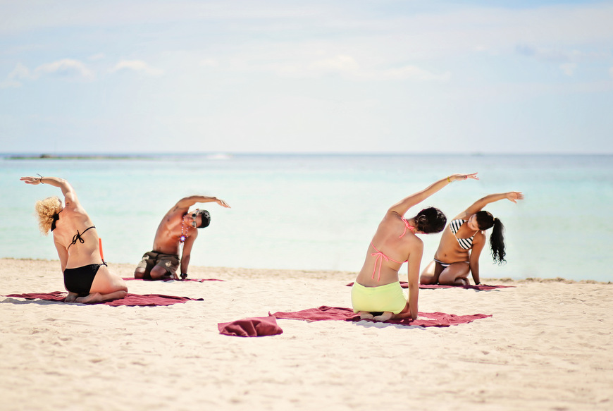 Riviera Maya Grupo Beach Yoga