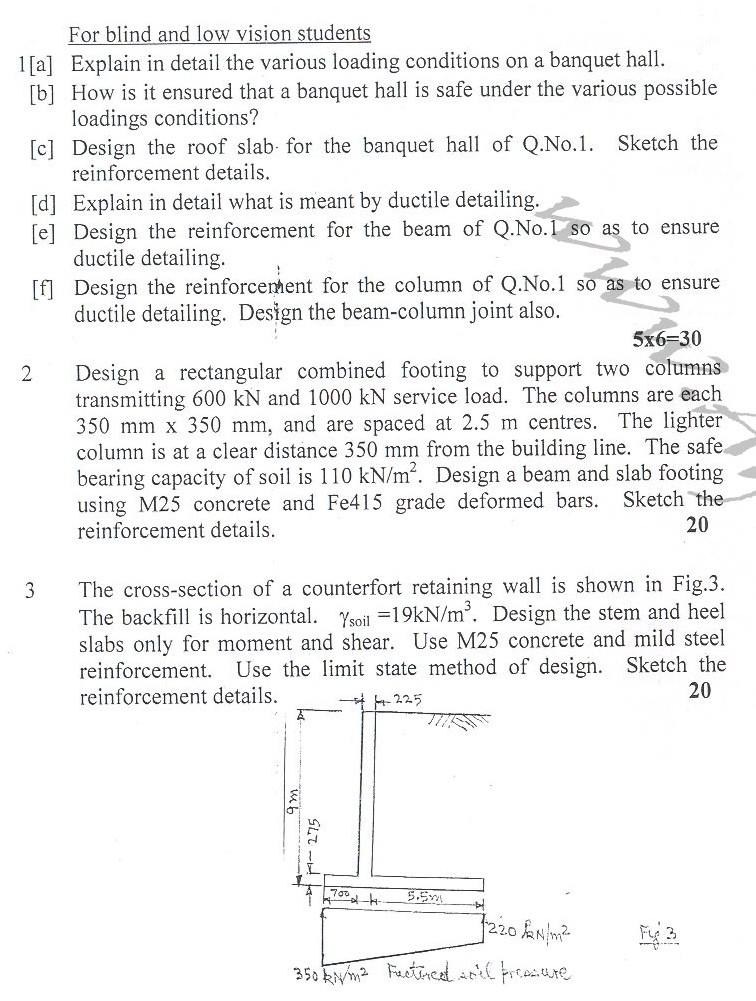 DTU Question Papers 2010  6 Semester - End Sem - CE-311