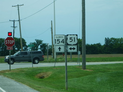 154 51 us51 us illinois route highway state sign