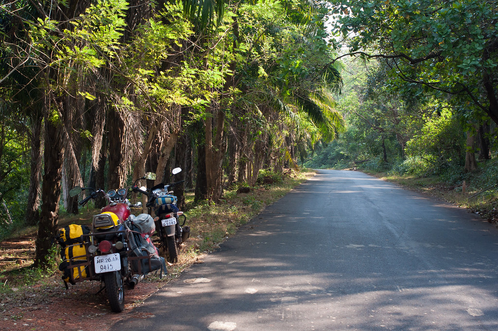 The second day of our ride, somewhere in Karnataka