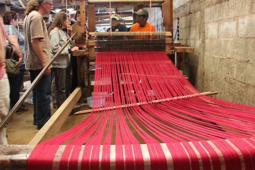 textile factory guatemalan weaving fiesta friday guatemala bolts operated machines several longer fabric larger would hand create